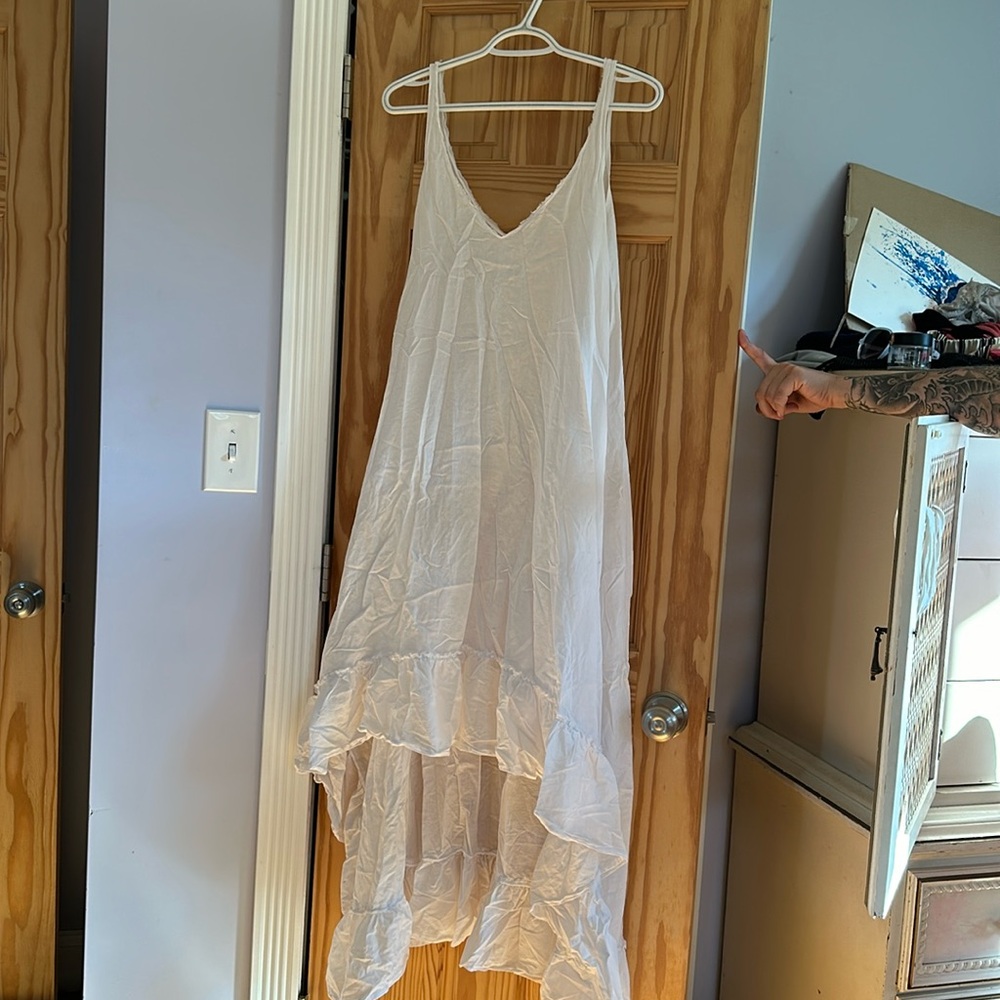 White beach coverup